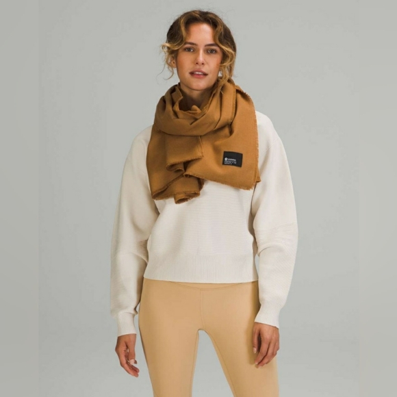 lululemon athletica Accessories - Lululemon Wool-Blend Scarf Bold Beige - O/S